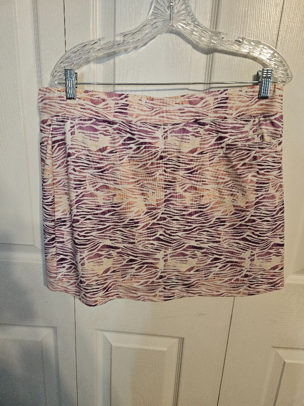 Pebble Beach Purple Zebra Print Golf Skort